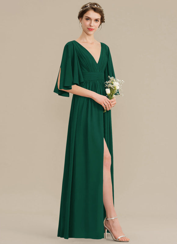 Robe Fluide Vert Émeraude Élégante - gallery 2