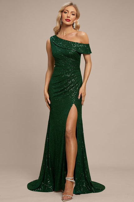 Robe Sirène Verte Pailletée