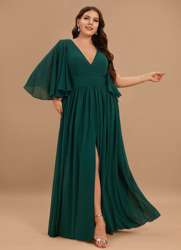 Robe Fluide Vert Émeraude Élégante - gallery 4