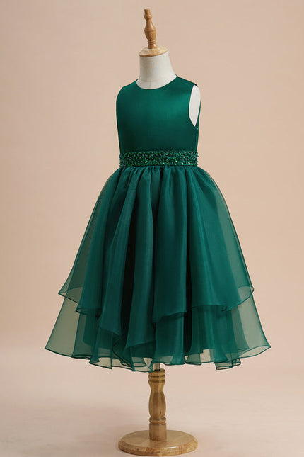 Robe Trapèze Satinée Enfant Chic - gallery 2