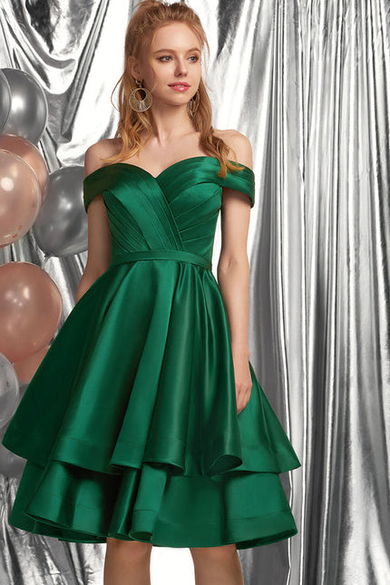 Robe Trapeze Verte - gallery 1