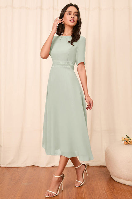 Robe Midi Chic Vert Pastel - gallery 9