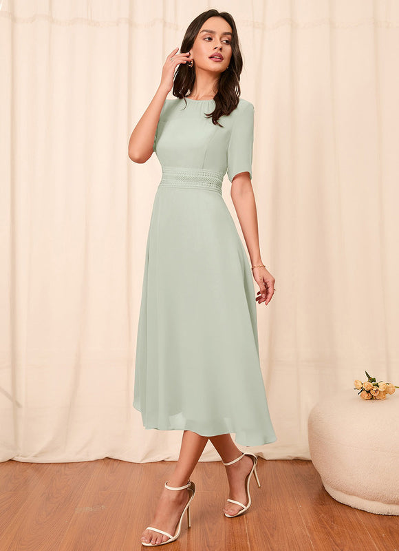 Robe Midi Chic Vert Pastel - gallery 9