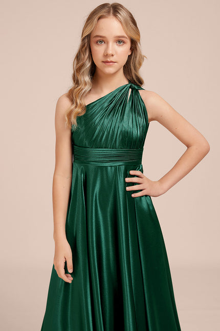 Robe Demoiselle D'Honneur Vert Bouteille - gallery 1