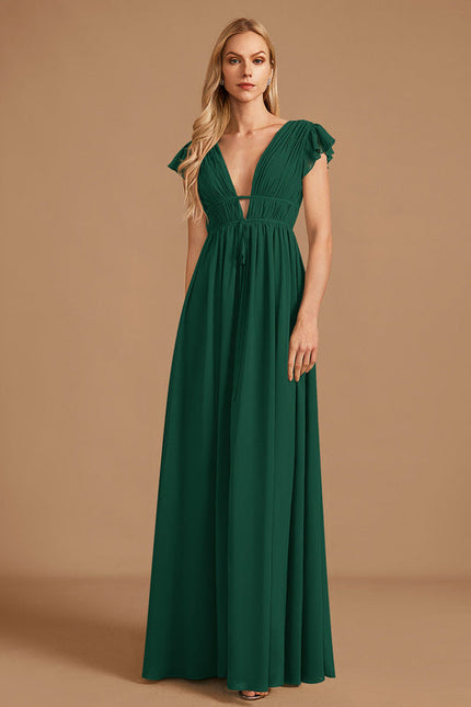 Robe Demoiselle Dhonneur Vert