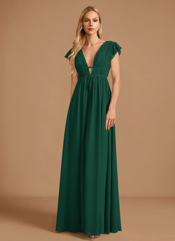 Robe Demoiselle Dhonneur Vert
