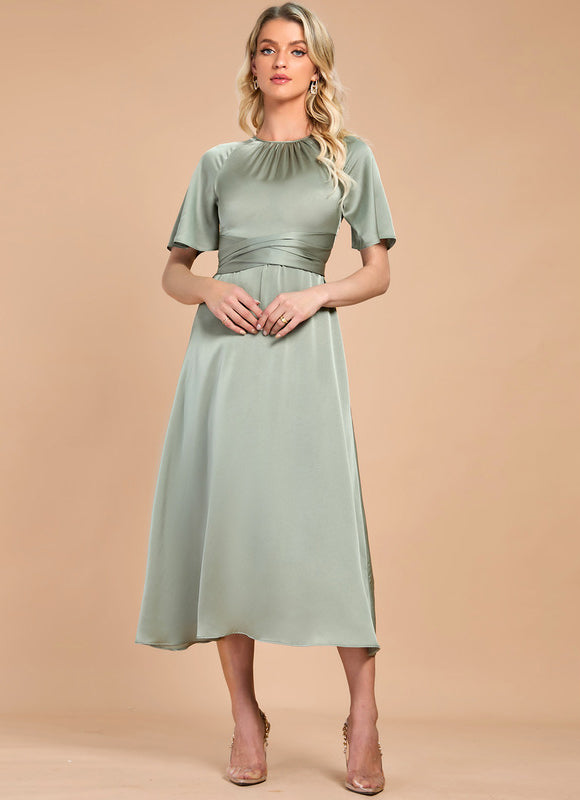 Robe De Cérémonie Vert Amande - gallery 5