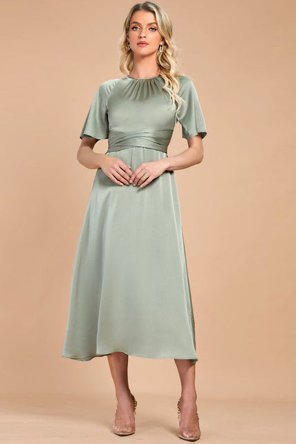 Robe De Cérémonie Vert Amande - gallery 5