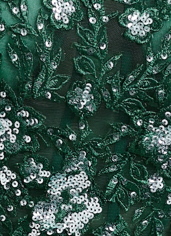 Robe Vert Émeraude Et Or - gallery 4