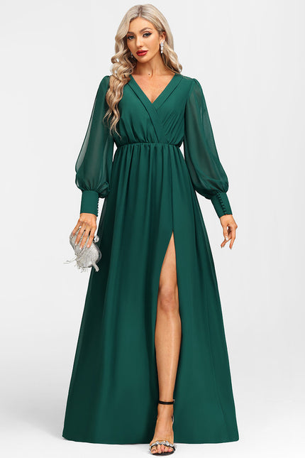 Robe Verte Longue Soiree - gallery 6
