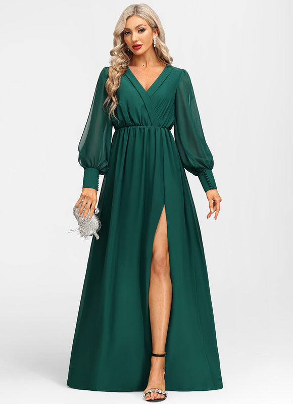 Robe Verte Longue Soiree - gallery 6