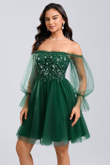 Robe Vert Émeraude Et Or - gallery 2