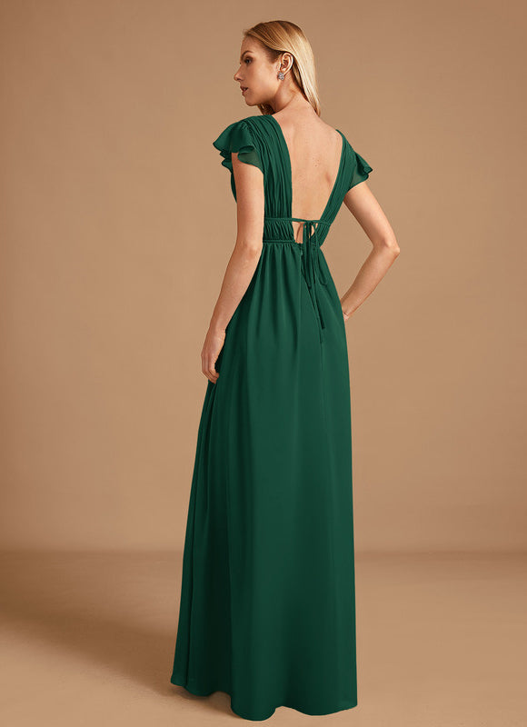 Robe Demoiselle Dhonneur Vert - gallery 1