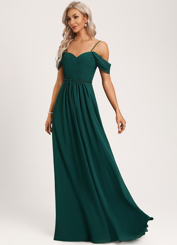 Robe Élégante Décolleté Épaule Ouverte - gallery 2