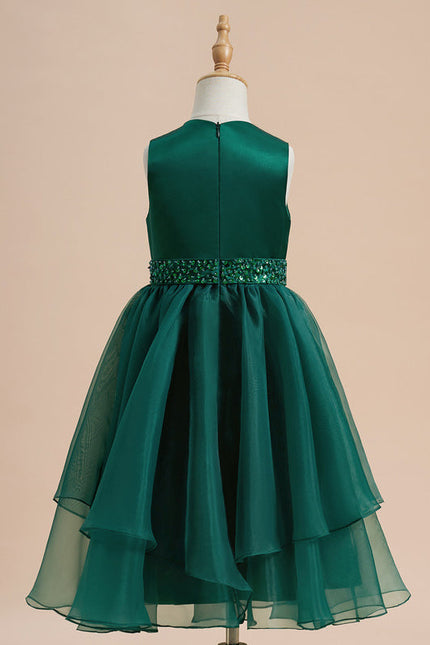 Robe Trapèze Satinée Enfant Chic - gallery 3