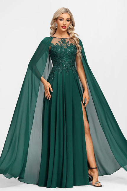 Robe De Soirée Vert Foncé - gallery 2