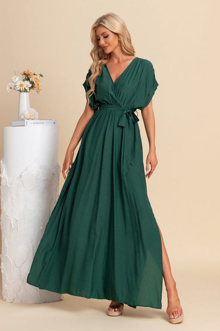Robe Maxi Fluide Chic Verte - gallery 4