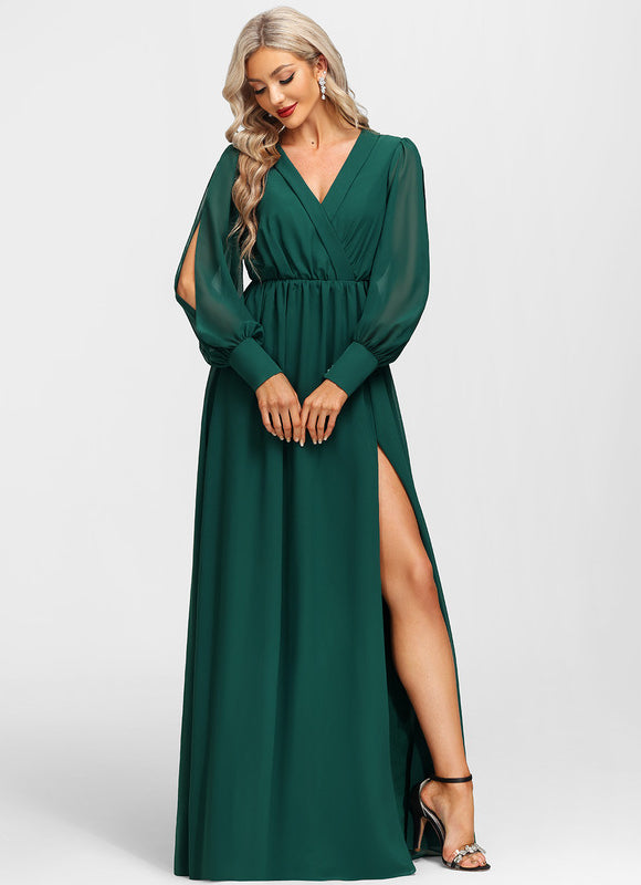 Robe Verte Longue Soiree - gallery 1