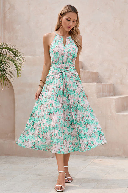 Robe Midi Verte - gallery 1