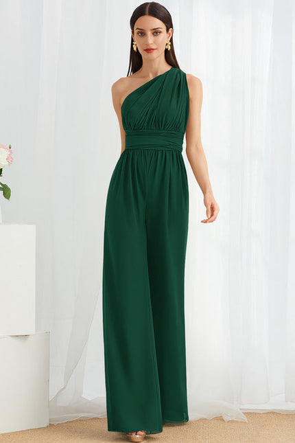 Robe Longue Vert Émeraude À Col Bénitier - gallery 3