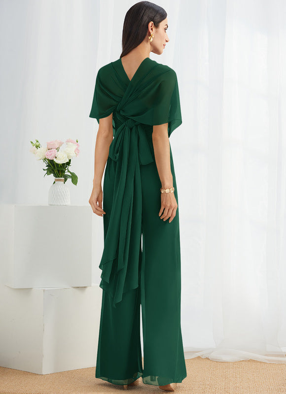 Robe Longue Vert Émeraude À Col Bénitier - gallery 4