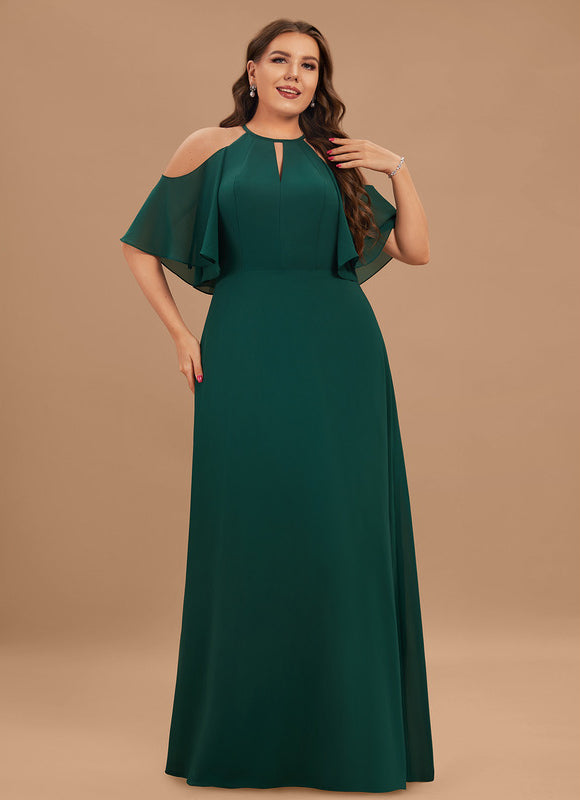 Robe Longue Vert Foncé Satinée - gallery 6