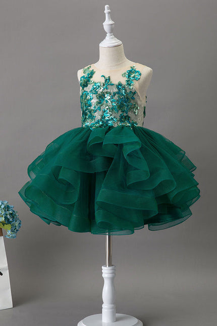 Robe Cérémonie Fille Vert Sauge - gallery 3