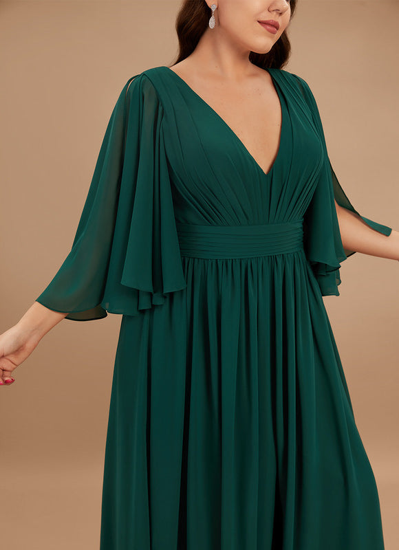 Robe Fluide Vert Émeraude Élégante - gallery 9