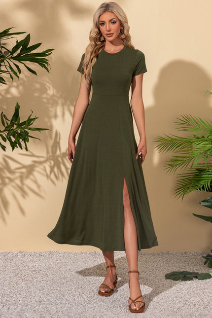 Robe Vert Sapin Femme - gallery 4