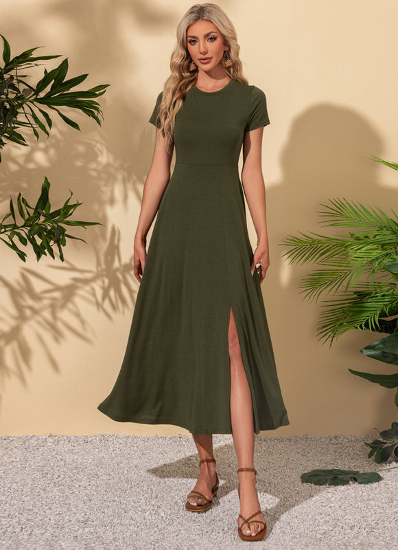 Robe Vert Sapin Femme - gallery 4