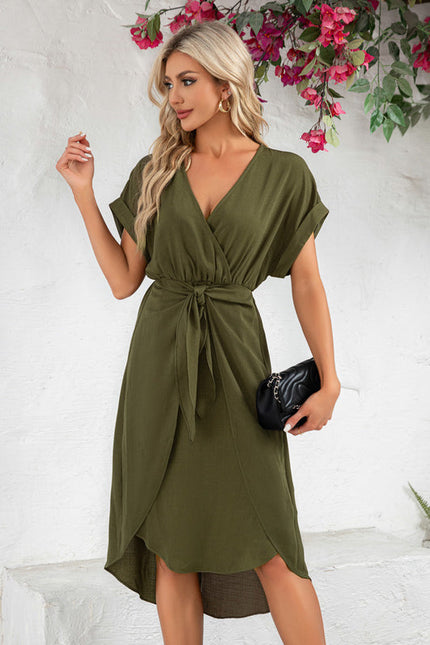 Robe Vert Olive Habillée - gallery 2
