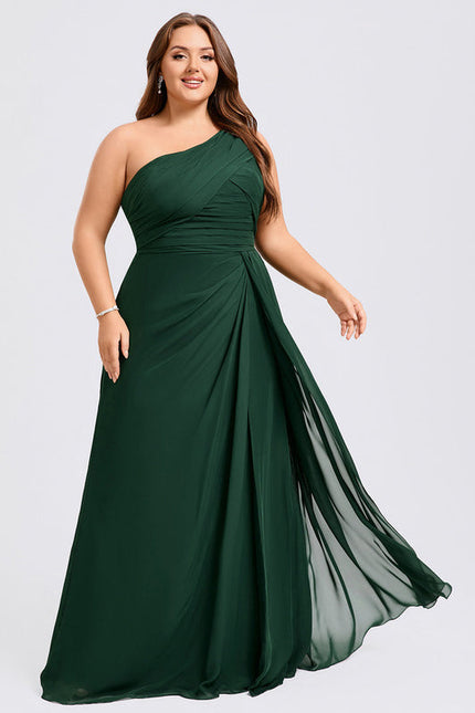 Robe Longue Vert Sapin Élégante - gallery 9
