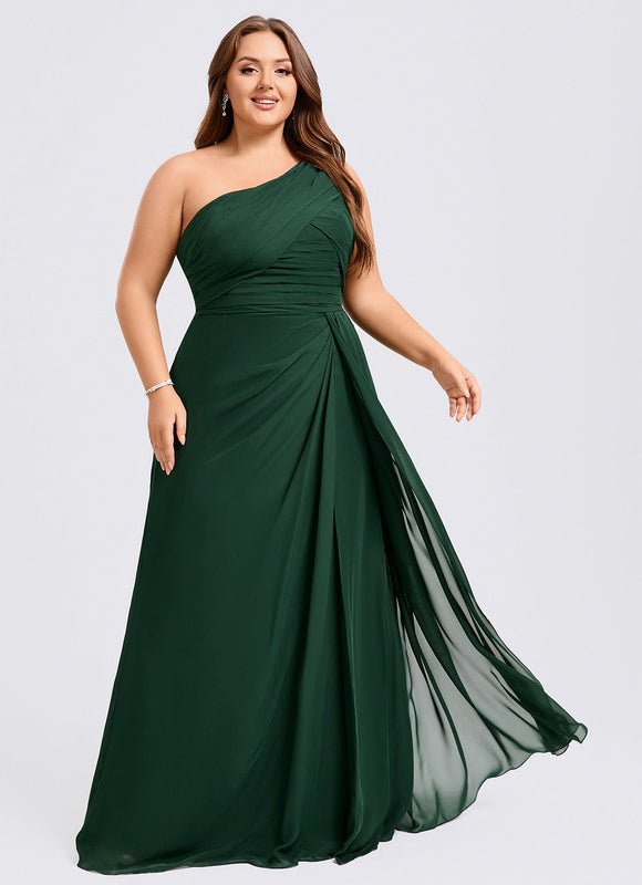 Robe Longue Vert Sapin Élégante - gallery 9