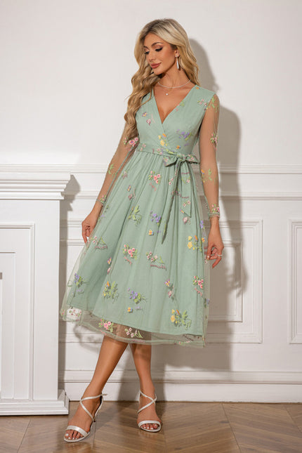 Robe Verte A Fleur - gallery 1