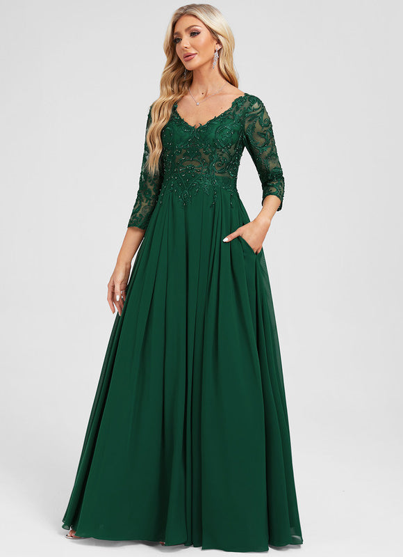 Robe Longue Vert Foret - gallery 4