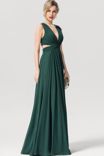 Robe Longue Vert Émeraude Dos Nu - gallery 2