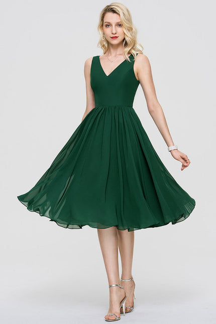 Robe Cocktail Vert Menthe - gallery 5