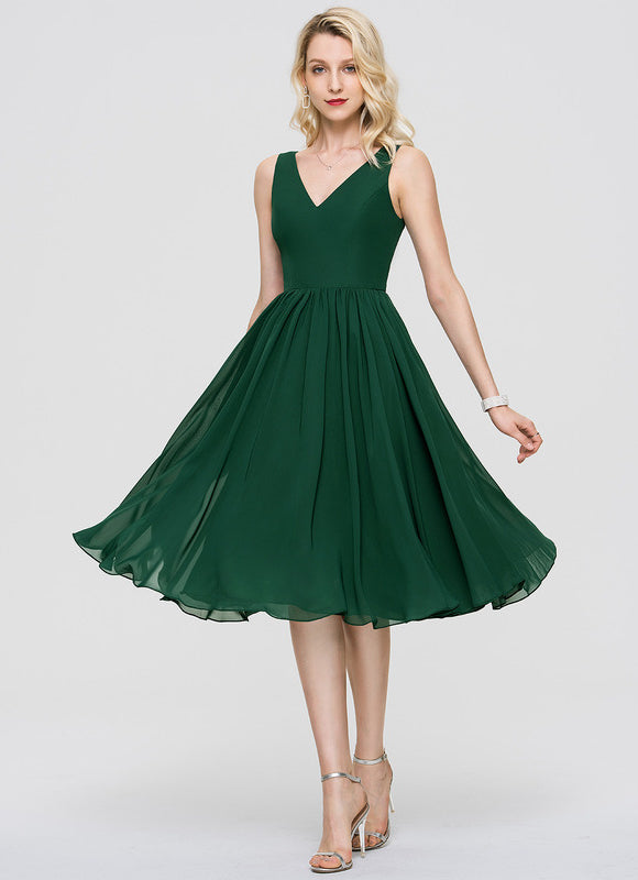 Robe Cocktail Vert Menthe - gallery 5