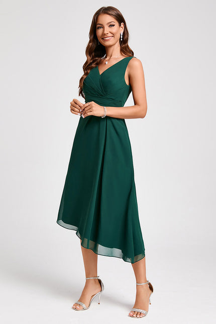Robe Chic Émeraude Fluide Élégante