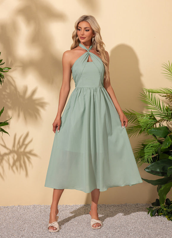 Robe Demoiselle D'Honneur Vert Menthe - gallery 4