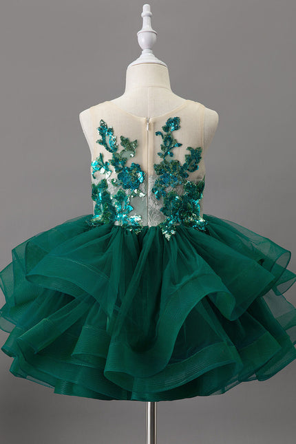 Robe Cérémonie Fille Vert Sauge - gallery 2