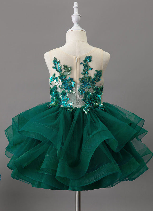Robe Cérémonie Fille Vert Sauge - gallery 2
