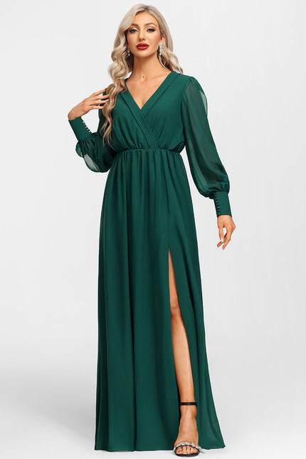 Robe Verte Longue Soiree - gallery 3