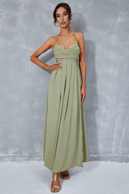 Robe Plissée Vert D'Eau - gallery 4