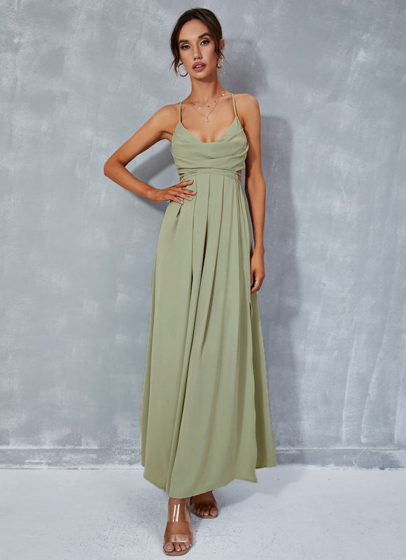 Robe Plissée Vert D'Eau - gallery 4