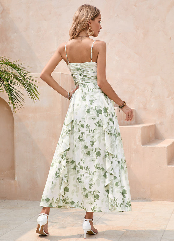 Robe Longue Vert D'Eau - gallery 2