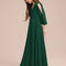 Robe Verte Manches Bouffantes