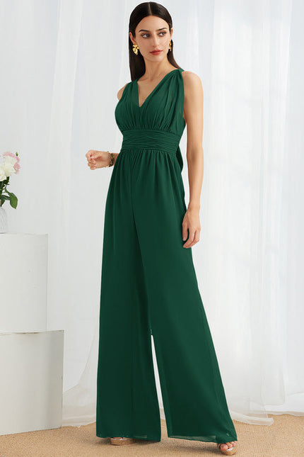 Robe Longue Vert Émeraude À Col Bénitier - gallery 6