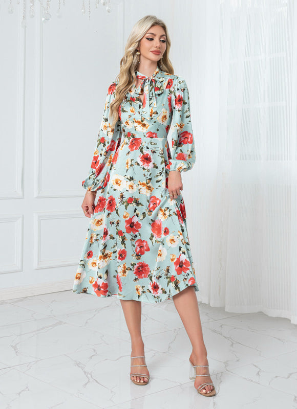 Robe Fleurie Verte Mariage - gallery 6