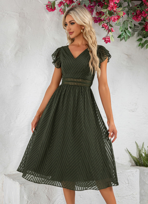 Robe Verte Mousseline